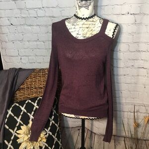 Cloud Chaser exposed shoulder sweater